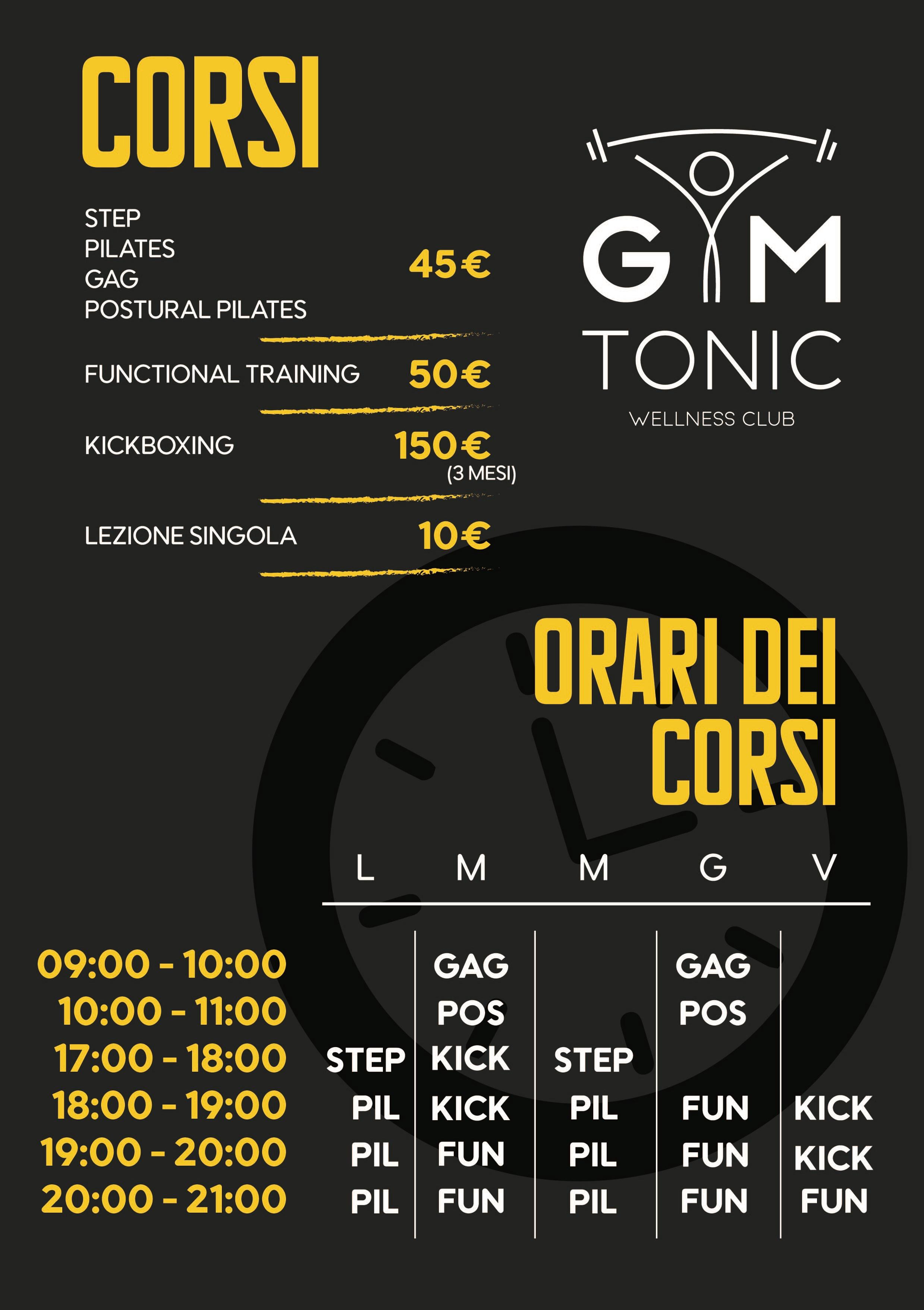 Corsi Gym Tonic